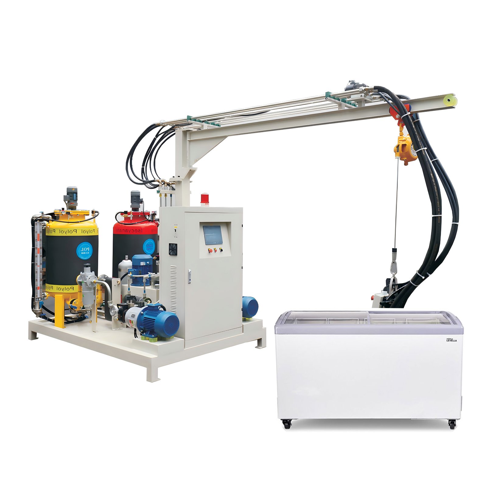 high pressure pu machine for Upright Freezer