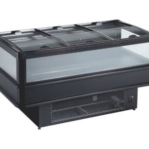Air-Cooled Glass Door Island Freezer