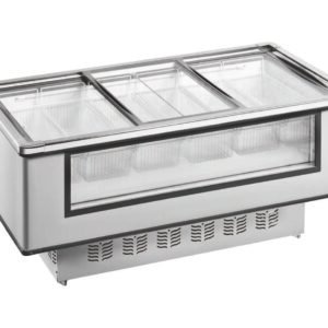 Front Transparent Window Island Cabinet
